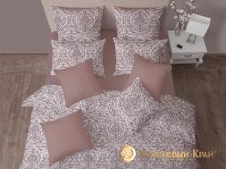 КПБ (1,5 сп.; сатин; 2 нав. 70*70) 7739/1 Шарлотта кофе