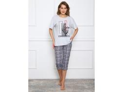 Домашний костюм футболка + бриджи 1110б