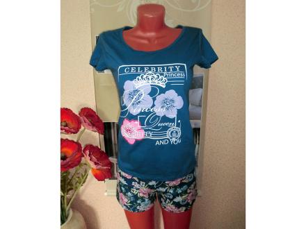Домашний костюм футболка + шорты Шарлотта