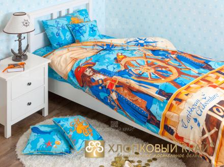 КПБ (1,5 сп. с нав. 50*70; RUS; ранфорс; 1) 5553/1 Пираты