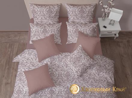 КПБ (2,0 сп.; сатин; 2 нав. 70*70) 7739/1 Шарлотта кофе