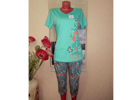 Домашний костюм футболка + бриджи 1007