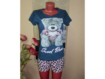 Домашний костюм футболка + шорты 124ш