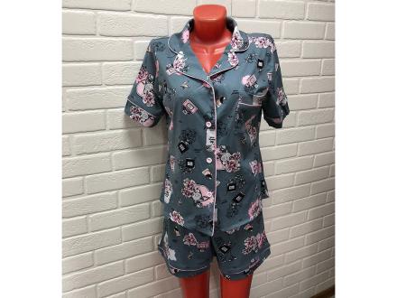 Домашний костюм  рубашка+шорты Парфюм