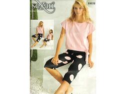 Домашний костюм футболка + бриджи 88058-A