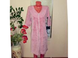 Халат велюровый на молнии Снежана