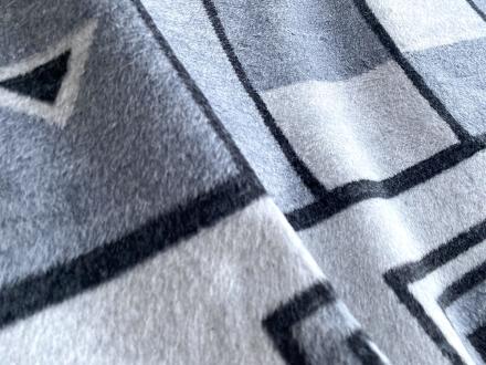 Плед cotton Rajtex 200*220 Геометрия серая 07307с