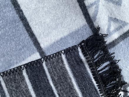 Плед cotton Rajtex 200*220 Геометрия серая 07307с