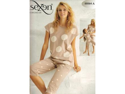 Домашний костюм футболка + бриджи 88064-A