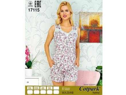 Домашний костюм майка шорты 17115