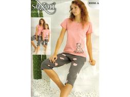 Домашний костюм футболка + бриджи 88086-A