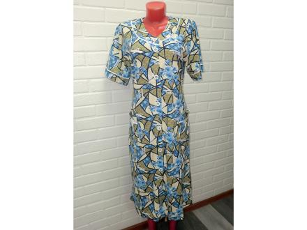 Халат трикотажный на пуговицах MEGA TEX