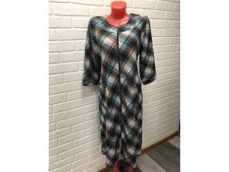 Халат на молнии Косая клетка