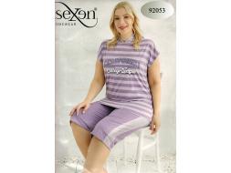 Домашний костюм футболка + бриджи 92053