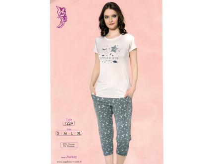 Домашний костюм футболка + бриджи 1229