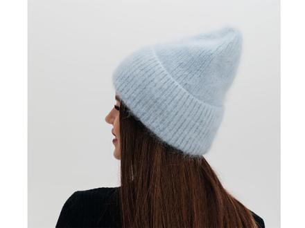 Шапка женская вязаная из ангоры арт.23603