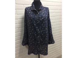 Рубашка женская оверсайз муслиновая Цветы