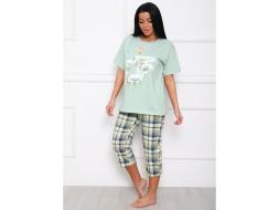 Домашний костюм футболка + бриджы арт.1161