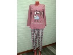 Домашний костюм футболка с длинным рукавом + брюки Совушки