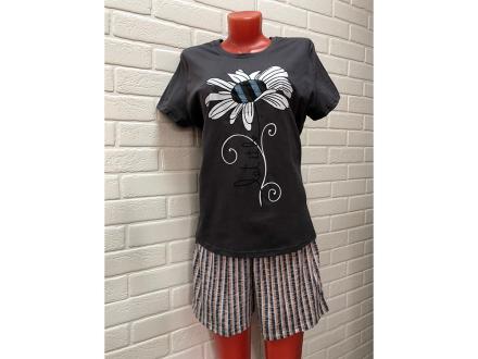 Домашний костюм футбола+шорты Ромашки