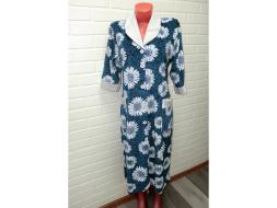 Халат велюровый на пуговицах MEGA TEX