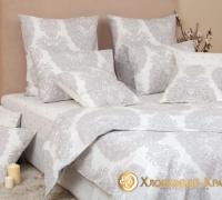 КПБ (1,5 сп.; 2 нав. 70*70; бязь люкс) 5691/3 Сицилия серебро