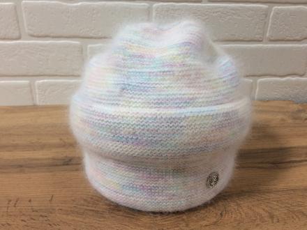 Шапка женская вязаная из ангоры арт.D1101