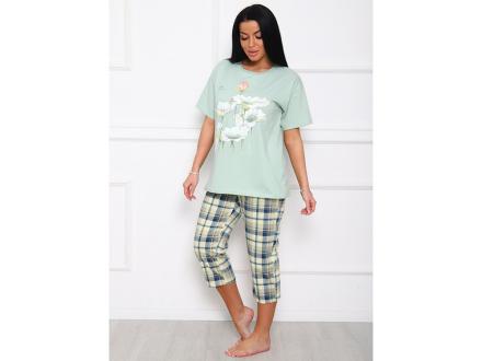 Домашний костюм футболка + бриджы арт.1161б/2 (великан)