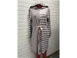 Халат махра на молнии с капюшоном Хм-020