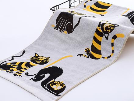 Полотенце лен Кошки 34*78 арт.S-13G3