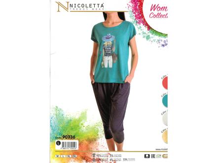 Домашний костюм футболка+бриджи 90336