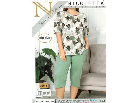 Домашний костюм футболка + бриджи 36053