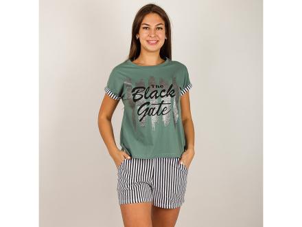 Домашний костюм футболка + шорты 2066