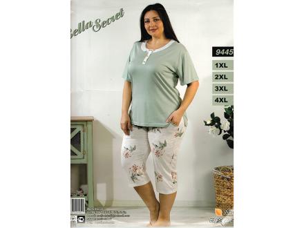 Домашний костюм футболка + бриджи9445