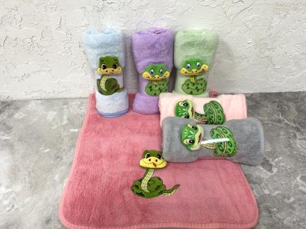 Полотенце микрофибра Змейка 35*75 арт.S58-432