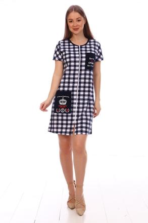 Халат трикотажный на молнии ХК-107