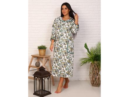 Халат трикотажный на пуговицах  1225