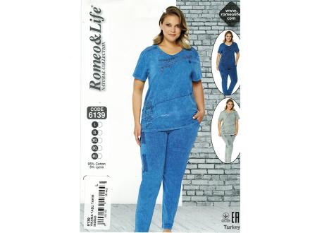 Домашний костюм футболка + брюками 6139