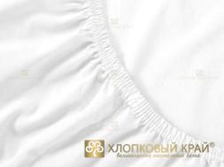 Простыня на резинке (90*200*20; трикотаж 125 гр) 02 Белый