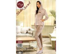 Домашний костюм футболка с длинным рукавом + брюки 5204