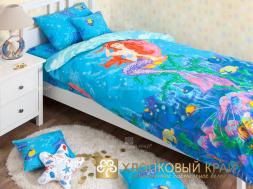 КПБ (1,5 сп. с нав. 70*70; RUS; ранфорс; 1) 5551/1 Русалочка