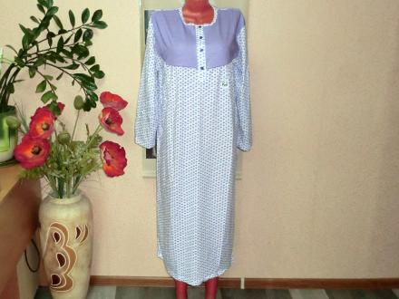 Ночная сорочка с длинным рукавом 8110  байка