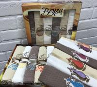 кухня "BEYZA" вафля полотенце 50х70 (6шт) 100% хлопок
