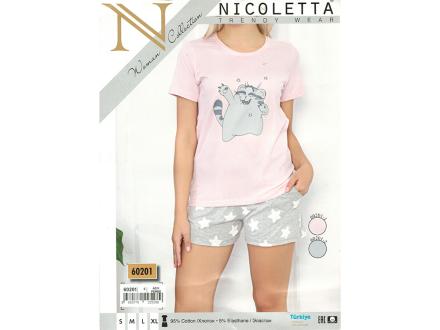 Домашний костюм футболка + шорты 60201