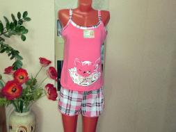 Домашний костюм майка на бретельках + шорты Китти ТК48