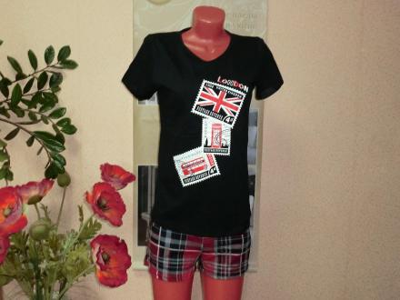 Домашний костюм футболка + шорты TK-77