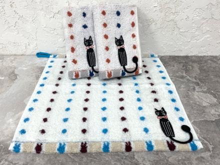 Салфетка махра Кот с хвостом 36*35 арт.MGA6746