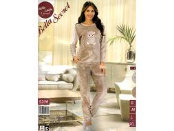 Домашний костюм футболка с длинным рукавом + брюки 5206