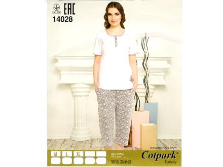 Домашний костюм футболка+бриджи 14028