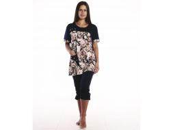 Домашний костюм футболка + бриджи Дуэт